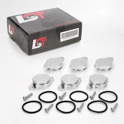 6x Drallklappe Set 32mm Alu O-Ring Ansaugbrücke für BMW X3 X5 X6 3er 5er 6er 7er