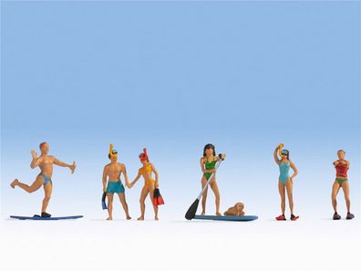 Noch H0 15854 Figuren-Set Wassersportler 1:87