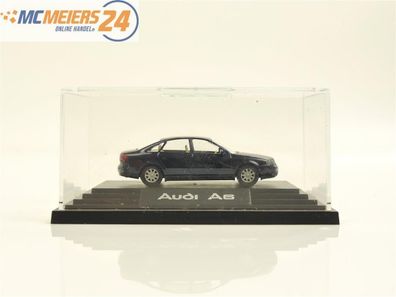 E188 Wiking H0 Modellauto PKW Audi A6 Quattro nachtblau 1:87