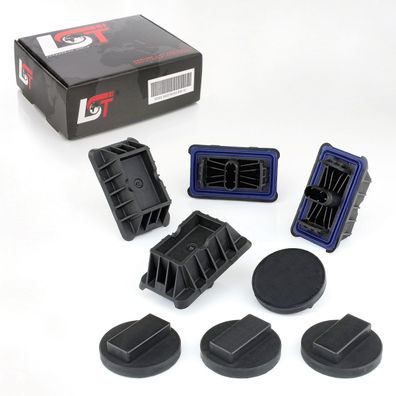 4x Wagenheberaufnahme Hebebühne + Adapter Set für BMW X5 E70 F15 X6 E71 E72 F16