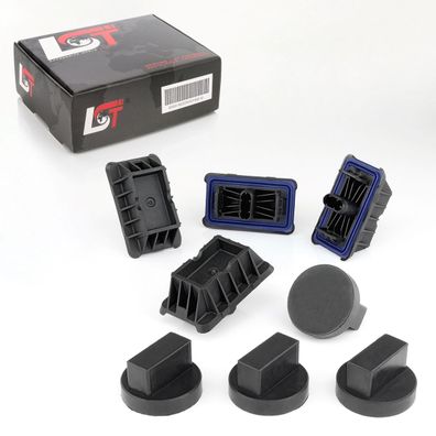 4x Wagenheberaufnahme Hebebühne + Adapter Set für BMW X5 E70 F15 X6 E71 E72 F16
