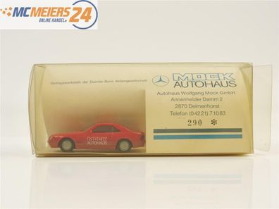 E188 Wiking H0 290 Modellauto MB 500 SL R Mock Autohaus Werbemodell 1:87