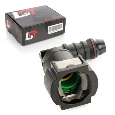 Kraftstoffleitung Verbinder Rohr Schlauchkupplung Schnellverschluss 11,8 mm 90°