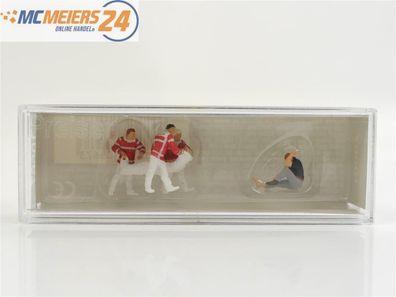 E439 Preiser H0 10567 Figurenset 2-tlg. Sanitäter mit Bergetuch etc. 1:87 * NEU*