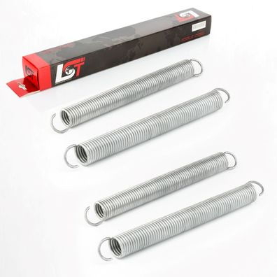 4x Garagentorfedern 430mm 68 Windungen Zugfeder Garage Tor Feder verzinkt