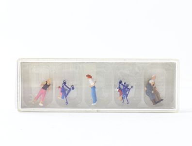 Preiser H0 10493 Figuren-Set Mütter Kinder im Kinderwagen Großeltern 1:87