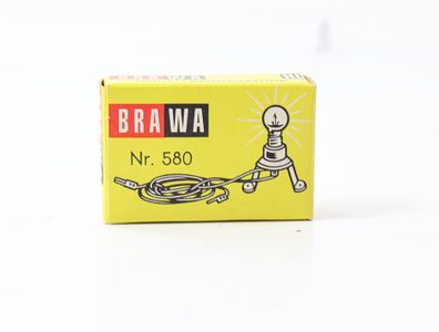 Brawa Nr. 580 Modelleuchte Beleuchtungssockel mit Birne für Modellhäuser