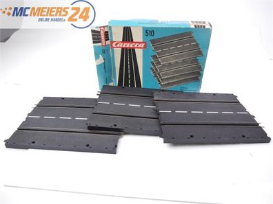 Carrera 510 Rennbahn Streckenteil Standardgerade 3-tlg. E502