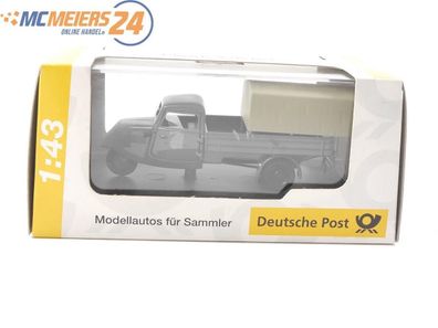 Schuco Spur 0 025597 Modellauto PKW Tempo Dreirad m. Plane "Deutsche Post" 1:43