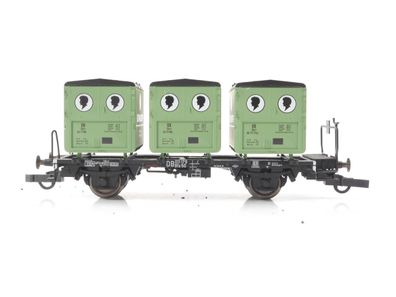 Roco H0 46522 Güterwagen Behältertragwagen "Schwarzkopf" 011 179 DB / NEM