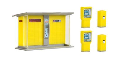 Vollmer 43777 H0 DHL Packstation mit Briefkästen und Briefmarkenautomaten