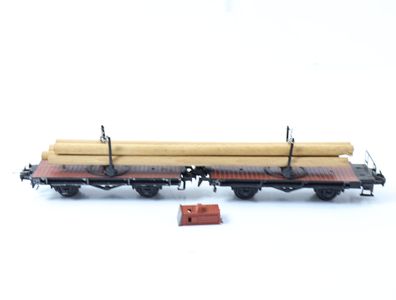 Trix Express H0 3443 Güterwagen-Set 2-tlg. Langholzwagen Drehschemelwagen