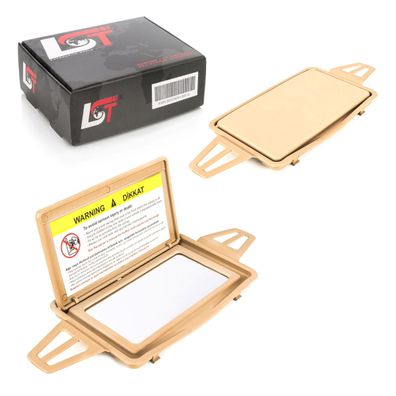 2x Sonnenblenden mit Spiegel Rahmen beige für Mercedes E-KLASSE 210 211 CLS C219