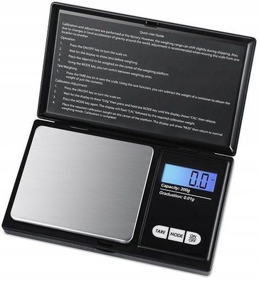 Elektronische Waage + Batterien | 500g - 0,01g |