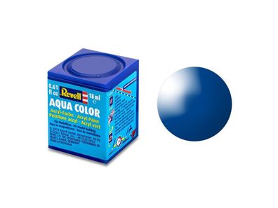 Revell 36152 Farbe blau, glänzend RAL 5005 Aqua Color 18 ml