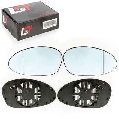 2x Spiegelglas beheizbar asphärisch für BMW E81 E82 E87 E88 E46 E90 E91 E92 E93