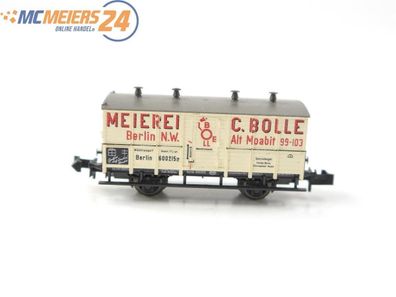 Minitrix N 13643 Güterwagen Milchwagen Meierei C. Bolle KPEV E568