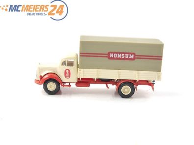 Brekina H0 Modellauto LKW Pritsche Mercedes Benz MB L311 "Konsum" 1:87 E146