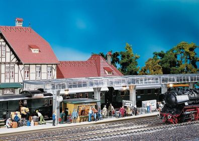 Faller H0 120188 Bahnsteig mit Kiosk