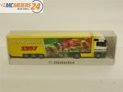 E188 Wiking H0 Modellauto LKW Sattelzug MB "Tour de France 1997" 1:87