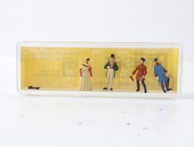 Preiser H0 141 Figuren-Set "Reisende u. Bahnpersonal um 1835" 1:87