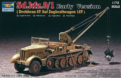 Trumpeter 1:72 7253 Drehkran SDKFZ 9/1