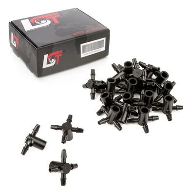 25x Verteiler Emitter 4-Wege Bewässerungssystem Kupplung für 5 mm Schlauch