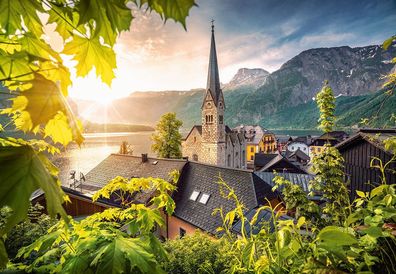 Castorland Puzzle C-104543-2 Postkarte aus Hallstatt, Bayern 1000 Teile