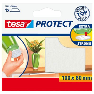 tesa 57891-00000-01 Protect Filzgleiter weiß Maße: 100 x 80 mm(T)