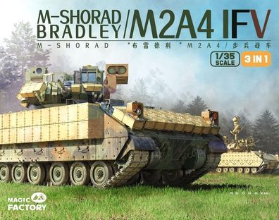 Magic Factory 1:35 2004 M-Shorad M2A4 Bradley IFV(3-in-1)