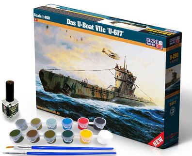 Mistercraft 1:400 SD-290 Das U-Boot VIIC U-617 START SET