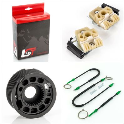 Fensterheber REP. SATZ + METALL-GLEITSTÜCKE VORNE RECHTS - FÜR VW PASSAT 3C