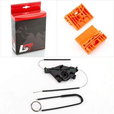 Fensterheber Reparatursatz HINTEN RECHTS - FÜR VW Touareg 7L