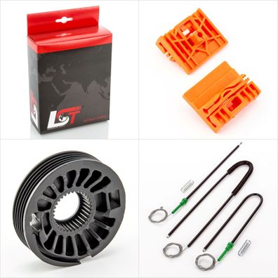 Fensterheber Reparatursatz VORNE LINKS / RECHTS - FÜR VW Touareg 7L