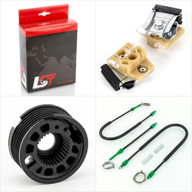 Fensterheber Ersatzteile + Metallclips VORNE LINKS FÜR VW GOLF V - 4/5 TRG * NEU*