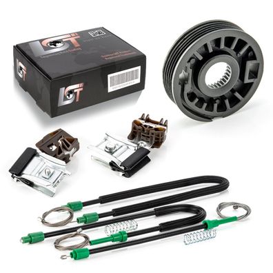Fensterheber Reparatursatz Gleitstücke VORNE LINKS FÜR VW GOLF 4 IV 4/5 TÜRIG