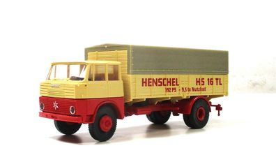 Brekina H0 1/87 Modellauto LKW Henschel HS16 Pritsche/Plane ohne OVP