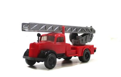 Modellauto H0 1/87 Wiking Opel Blitz Leiterwagen Feuerwehr (025-19)