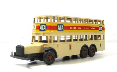 Modellauto H0 1/87 Wiking Bus Doppeldecker Berlin Ata ohne OVP (035-32)