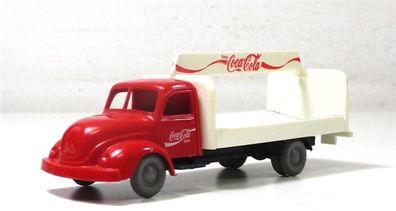 I.M.U. 1/87 H0 Modellauto LKW Magirus Getränkelaster Coca-Cola ohne OVP (112-13)