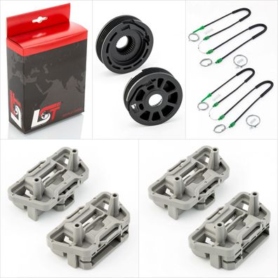 Fensterheber Reparatursatz VORNE LINKS + RECHTS FÜR FORD FOCUS 2/3Tr