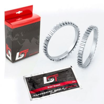2x ABS RING Sensorring VORNE Beidseitig 40 ZÄHNE FÜR Chevrolet MATIZ NEU