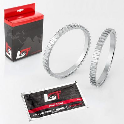 2x ABS RING Sensorring Vorderachse Beidseitig 43 ZÄHNE FÜR ROVER 45 * NEU*