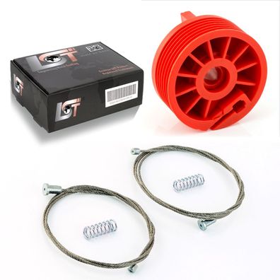 Fensterheber Reparatursatz Seilzug ROLLE HINTEN RECHTS FÜR Renault CLIO 3 III