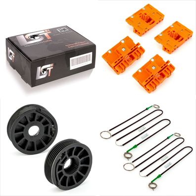 2x Fensterheber Reparatursatz SET VORNE LINKS + RECHTS FÜR AUDI A6 4F C6 * NEU*