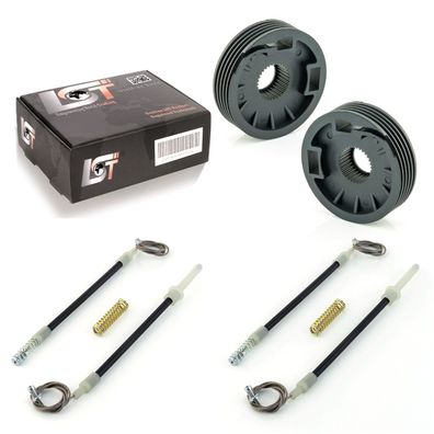 2x Fensterheber Reparatursatz Seilzug ROLLE SET HINTEN L+R FÜR ALFA ROMEO 159