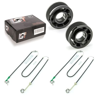 2x Fensterheber Reparatursatz Seilzug ROLLE SET VORNE L + R FÜR BMW 5ER (E39)