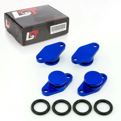 Drallklappen Set 4x 22mm blau mit O-Ring Ansaugbrücken für BMW X5 X6 3er 5er 7er