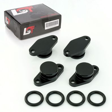 Drallklappen Set 4x 22mm schwarz O-Ring Ansaugbrücken für BMW X5 X6 3er 5er 7er