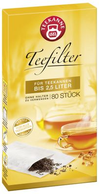 Teekanne 5758 Teefilter - 80 Stück, halterlos, bis 2,5 L Volumen